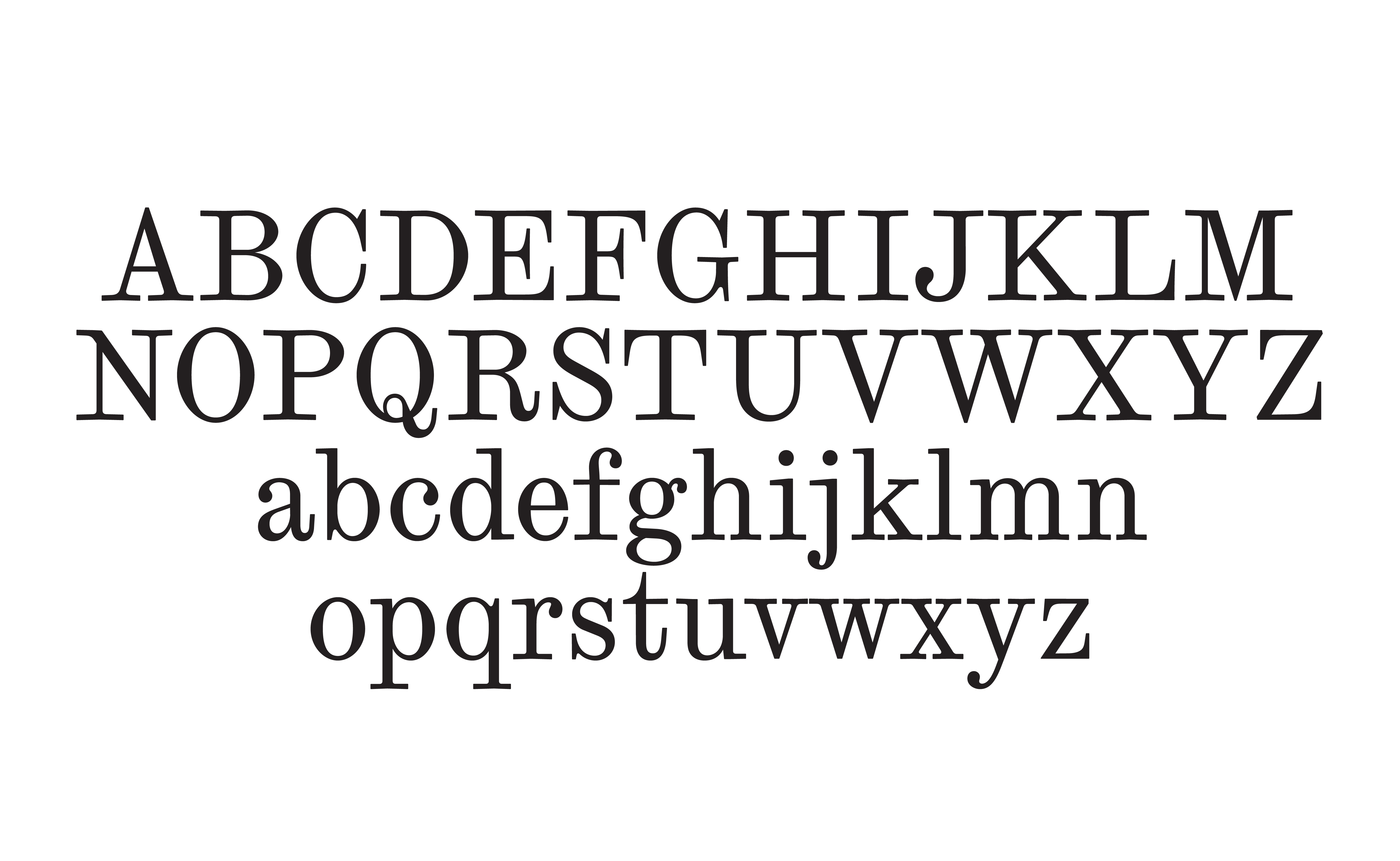 Font Preview of the typeface Richard Brevier designed by Orlando Brunner